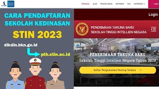 Cara Pendaftaran Sekolah Kedinasan STIN [upl. by Harrat]