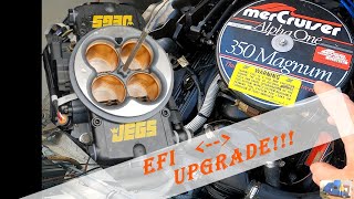 Converting a Mercruiser 350 Magnum to EFI A DIY project [upl. by Eilyah611]