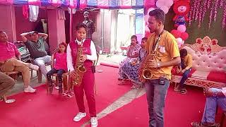 saxophonist Manisha saxophone 🎷 sang amar sangi [upl. by Ahsiken]