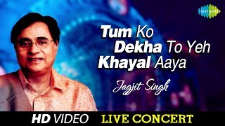 Tum Ko Dekha To Yeh Khayal Aya  Jagjit Singh  Live Concert Video [upl. by Lledner183]