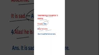 Formation 4। Transformation of Exclamatory to assertive sentence। English grammar [upl. by Nuahsyd684]