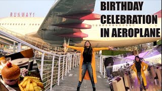 AEROPLANE wala Restaurant in Rohini New Delhi ✈️😍😱  Birthday In Aeroplane 😍 [upl. by Ludie]