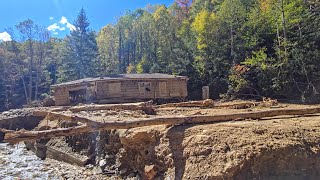 Hiking a dangerous debris field created by Hurricane Helene in WNC [upl. by Akirea486]