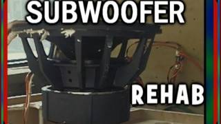 18 Inch Subwoofer Repair  How To Fix Loose Suspension amp Spiders w Amazing GOOP Car Audio Glue [upl. by Acirne905]