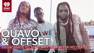 Quavo and Offset Pay Homage To TakeOff One Year After His Death  Fast Facts [upl. by Droc736]