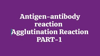 sciencespectrum07Antigenantibody reaction Agglutination Reaction PART1 Direct agglutination [upl. by Aihsyla308]