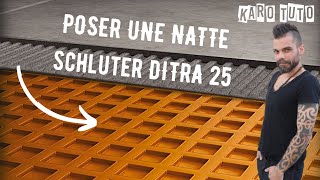 🔴NATTE SCHLUTER DITRA 25POSER DU CARRELAGE SUR DU PLANCHER BOIS [upl. by Westhead]