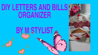 DIY LETTERS AND BILLS ORGANIZER [upl. by Nesahc596]