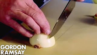 Dicing An Onion  Gordon Ramsay [upl. by Eninaj]