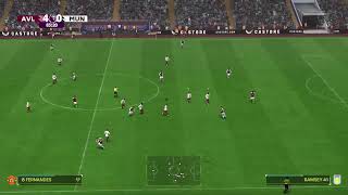 Aston Villa Vs Man Utd  Premier League EA Sports [upl. by Raffaj]