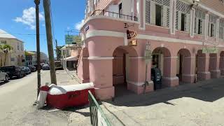 Christiansted St Croix is getting repaved Beautiful historic town in the Caribbean ￼ [upl. by Nnawtna119]