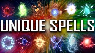 Skyrim  All Rare amp Unique Spells [upl. by Douglas373]