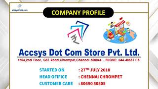 ACCSYS INDIA INCOME AND PRODUCTS EXPLANATION [upl. by Elle23]