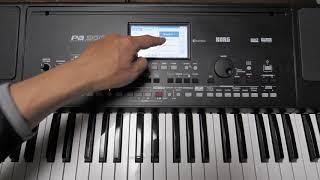 KORG PA300のバッキング演奏 効果音 掛け声 リズム [upl. by Shara]