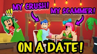 MY CRUSH WENT ON A DATE WITH MY SCAMMERI WENT UNDERCOVER to SPY ON THEM in Adopt Me Roblox [upl. by Ordep]