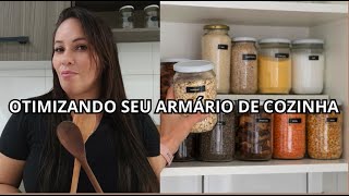 Minimalismo Dicas de como otimizar o armário de cozinha [upl. by Aehta840]