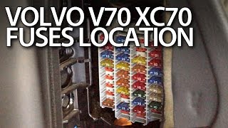 Volvo V70 XC70 fuses and relays location [upl. by Sseb]