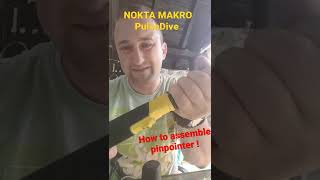 Nokta Makro pulseDive How to assemble pinpointer [upl. by Cartan]