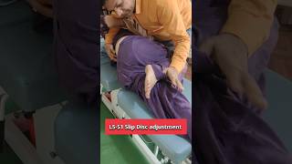 L5S1 Slip Disc adjustment by Chiropractic Adjustment shorts [upl. by Azilanna]