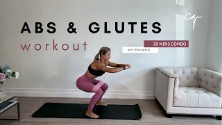 Abs and Glutes Workout Combo  30 Minutes with Mini Band [upl. by Trometer]