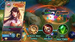 SOLO RANK UP WITH ODETTE  ODETTE GAMEPLAY  ODETTE BEST BUILD 2024  MLBB [upl. by Kimmie]