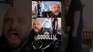 Gol live reaction Vlahovic Conceicao  Lipsia Juventus 23 [upl. by Phillie311]