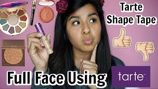 Full Face First Impressions Using Tarte Cosmetics  I Tried Tarte Shape Tape for the FIRST TIME [upl. by Brunhild]