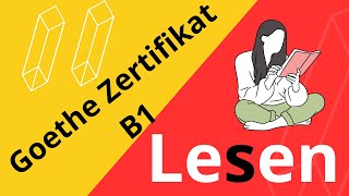 Goethe Zertifikat B1 Lesen  Examen Goethe Zertifikat Leseverstehen [upl. by Acie703]