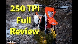 2018 KTM 250 XCW TPI FULL Review  KTMs First Major Production EFI 2 Stroke Model in USA [upl. by Kinata]