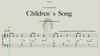 Childrens Song  Easy Piano  Dietmar Steinhauer [upl. by Kristos]