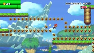 【Super Mario Maker】クリア率001181445500秒フルマラソン鬼畜コースに挑戦【マリオメーカー】 [upl. by Oriole554]