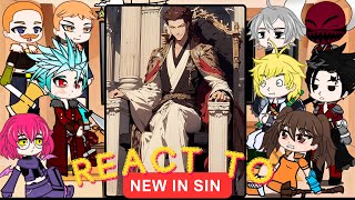 Seven deadly sins react to aizen sosuke  ichigo  meliodas and zeldris  Bleach  Gacha life [upl. by Jacenta]