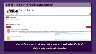 Tutorial  Acesso ao Vestibular Online [upl. by Zipporah]