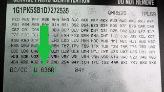 How to Find Your CHEVROLET Paint Code [upl. by Ajim]