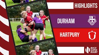 Durham vs Hartpury  BUCS Super Rugby Highlights [upl. by Eugeniusz48]