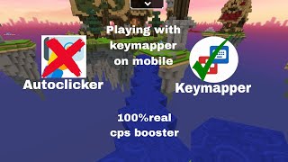 Playing with keymapper in blockmango bedwars [upl. by Hyams]