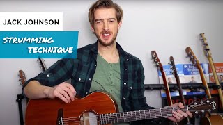 Percussive Acoustic Guitar Strumming Jack Johnson Style [upl. by Ecile659]