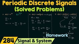 Periodic Discrete Time Signals Solved Problems [upl. by Meredithe]