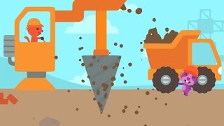 Sago Mini Trucks and Diggers Cranes and Bulldozers Kids games by Sago Sago [upl. by Ennyletak]