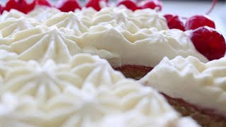 3 ingredient whipped cream frosting stabilized no gelatin [upl. by Anelrats]