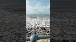 High tide today at Pendine sands 🌊 beach sea [upl. by Nuncia]