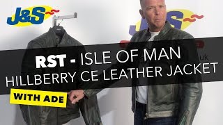 RST Isle of Man TT CE Hillberry leather motorcycle jacket  JampS Accessories Ltd [upl. by Maryly660]