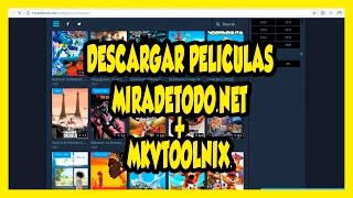 DESCARGAR PELICULAS DE MIRADETODONET  MKVTOOLNIX [upl. by Auhso80]