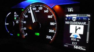 Acceleration 0  100 kmh 0  60 mph  Lexus CT 200h 2014 [upl. by Areis]