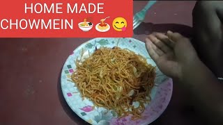 teasty chowmain😋home made chowmain noodles 🍜🍝vairalvideo [upl. by Layod109]