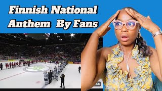 Reaction To Finnish national anthem by fansGold in 2022 Icehockey World Championship [upl. by Waverly705]