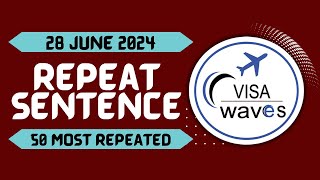 PTE Repeat sentence JUNE 2024  Most Repeated [upl. by Paulita]