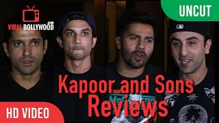 UNCUT  Bollywood Stars At Special Screening Of Kapoor amp Sons  Reviews amp Reactions [upl. by Aibar]