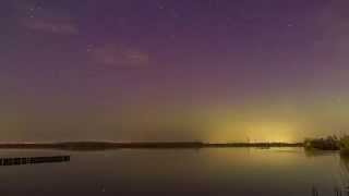 Noorderlicht  poollicht in Nederland  Timelapse  4K resolutie  Zwolle [upl. by Irrahs]