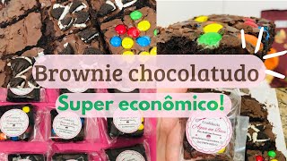 RECEITA DE BROWNIE chocolatudo e econômico [upl. by Ahsiniuq]